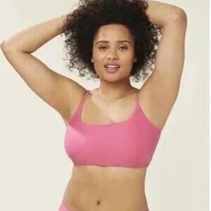 Andie Swim The Maui Top in Pink Size XXXL Adjustable Straps Padded Plus Size